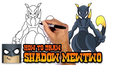 how to draw shadow mewtwo.